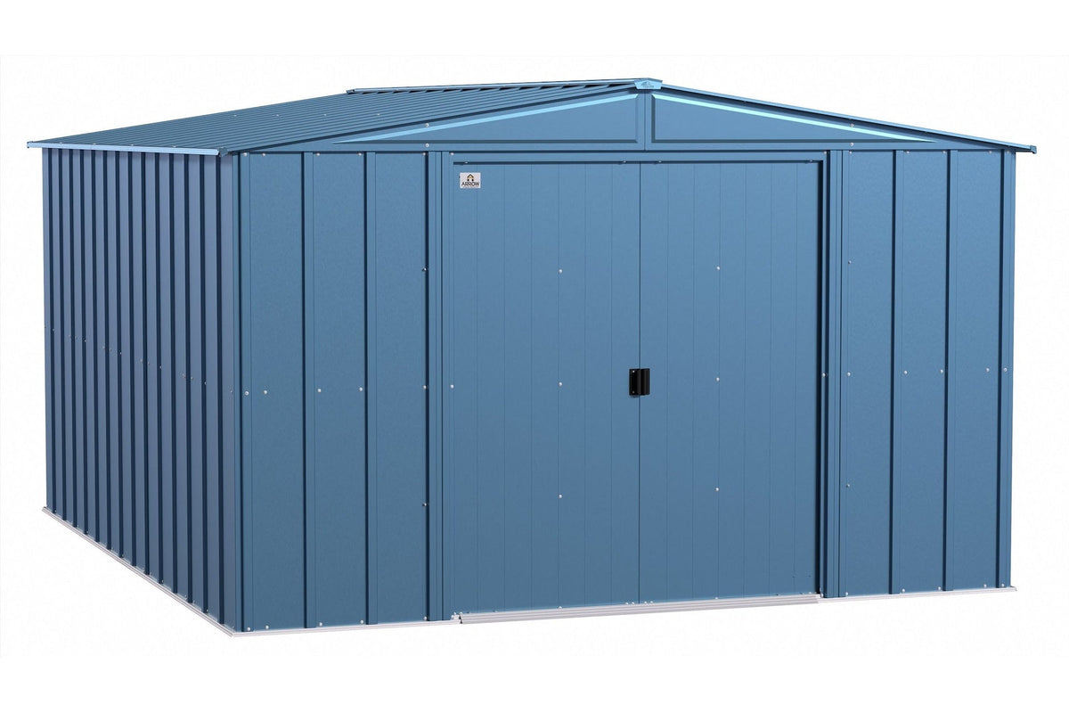 Classic Galvanized Steel Storage Shed, Blue Grey, 10-ft x 12-ft I9E2 - product image 3