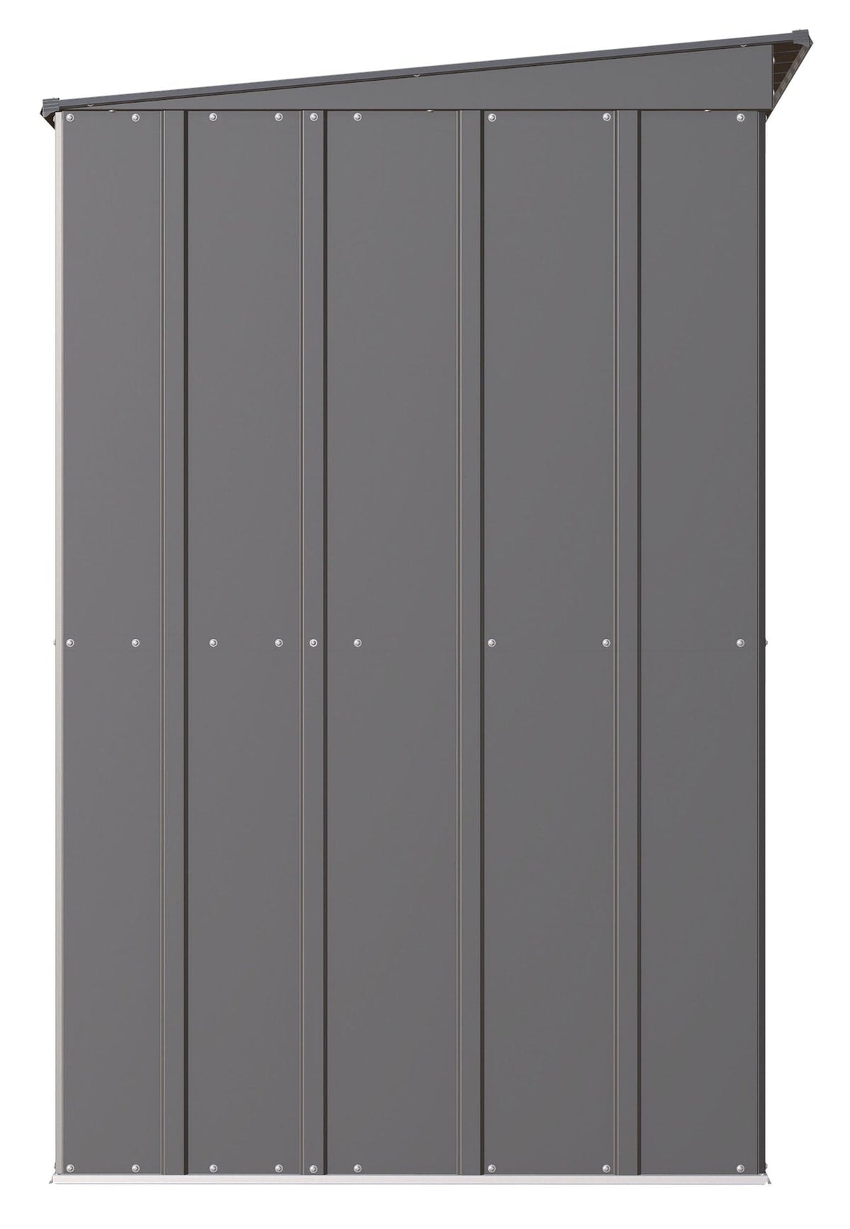 Classic Galvanized Steel Storage Shed, Charcoal, 10-ft x 4-ft S3O3 - product image 6