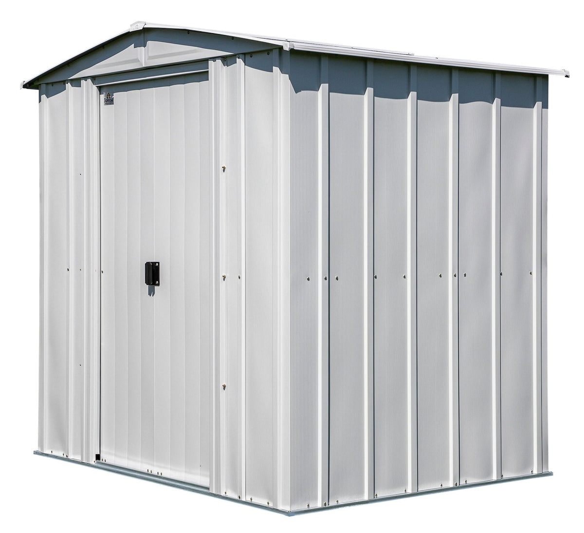 Classic Galvanized Steel Storage Shed, Flute Grey, 6-ft x 5-ft V2Q4 - product image 1