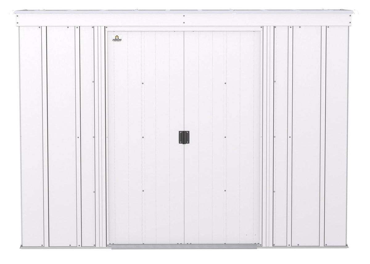 Classic Galvanized Steel Storage Shed, Flute Grey, 8-ft x 4-ft Y3K4 - product image 3