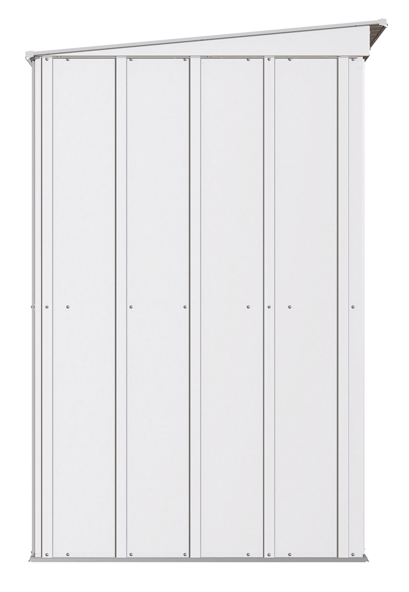 Classic Galvanized Steel Storage Shed, Flute Grey, 8-ft x 4-ft Y3K4 - product image 4