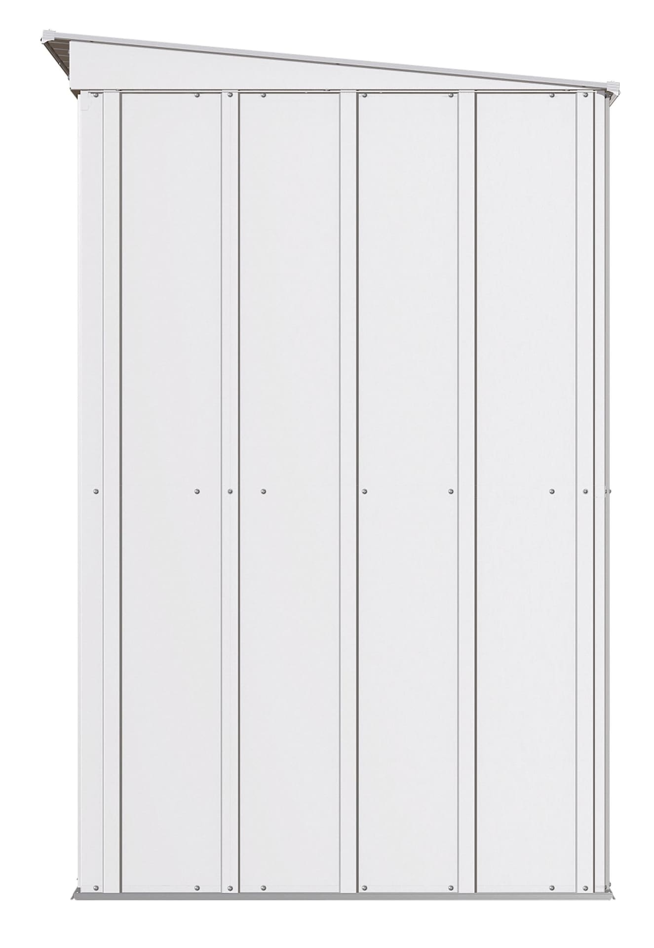 Classic Galvanized Steel Storage Shed, Flute Grey, 8-ft x 4-ft G4V7 - product image 5