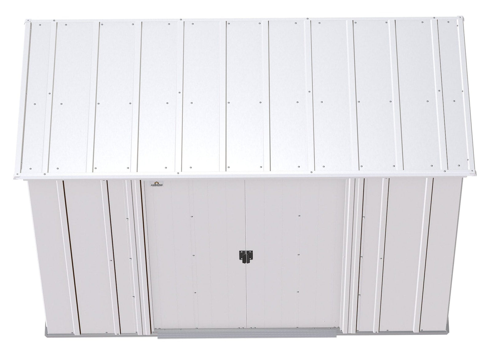 Classic Galvanized Steel Storage Shed, Flute Grey, 8-ft x 4-ft G4V7 - product image 6