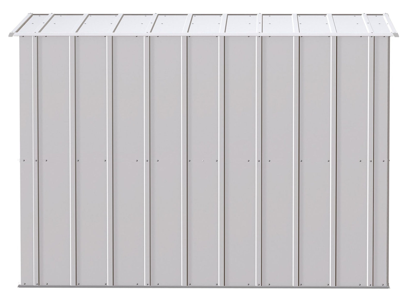 Classic Galvanized Steel Storage Shed, Flute Grey, 8-ft x 4-ft Y3K4 - product image 7