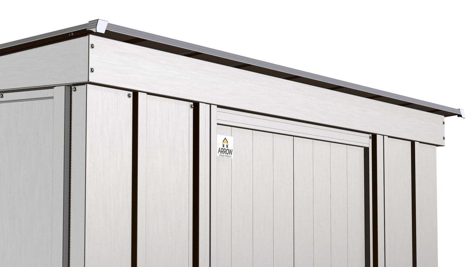 Classic Galvanized Steel Storage Shed, Flute Grey, 8-ft x 4-ft Y3K4 - product image 8