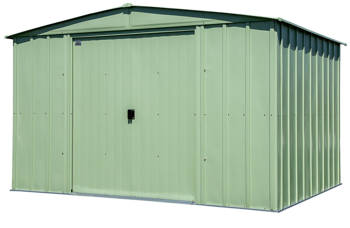 Classic Galvanized Steel Storage Shed, Sage Green, 10-ft x 8-ft P7C2 - product image 3