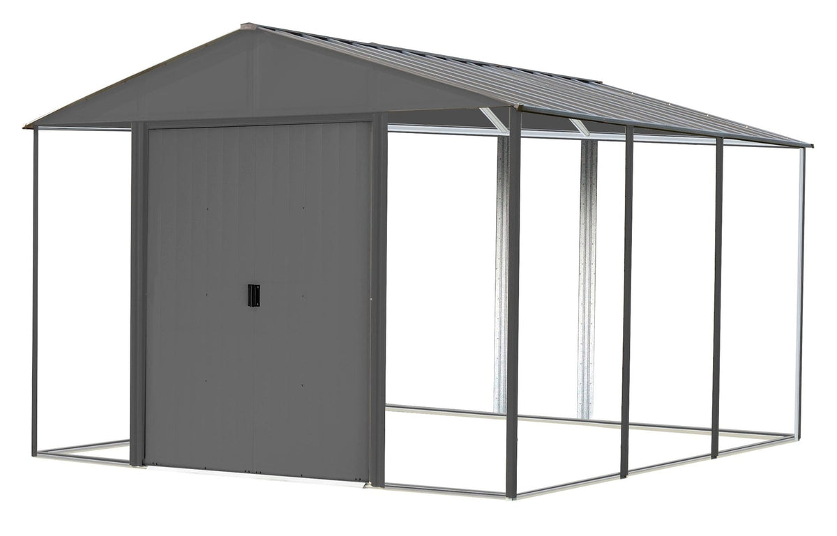 Ironwood Steel Hybrid Shed Kit, Anthracite, 10-ft x 12-ft Z4Z9 - product image 1