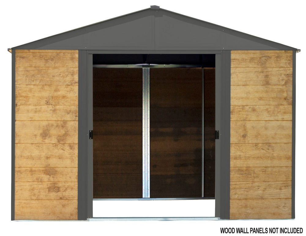 Ironwood Steel Hybrid Shed Kit, Anthracite, 10-ft x 12-ft Z4Z9 - product image 4