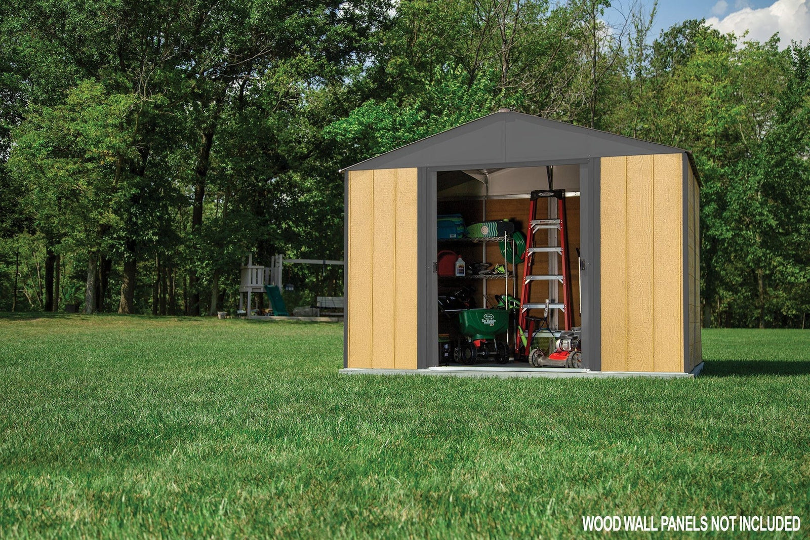 Ironwood Steel Hybrid Shed Kit, Anthracite, 10-ft x 12-ft Q1S8 - product image 7