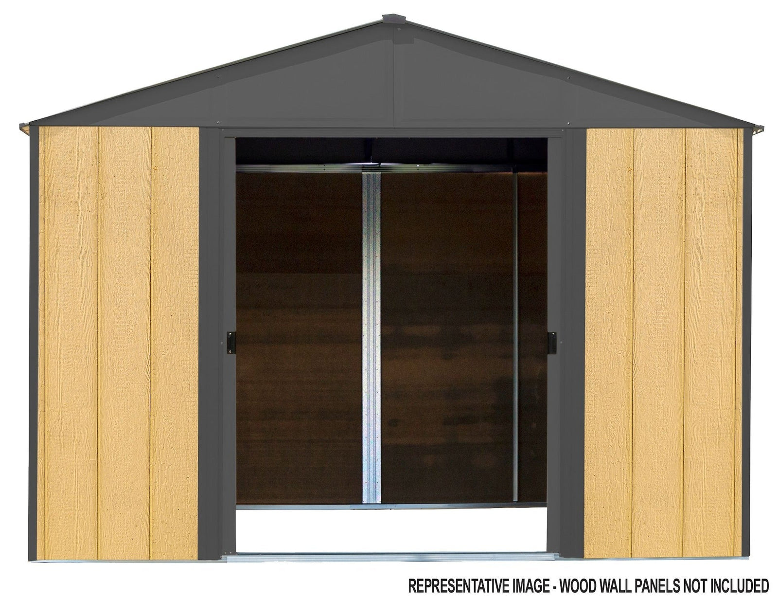 Ironwood Steel Hybrid Shed Kit, Anthracite, 10-ft x 8-ft D1C9 - product image 3