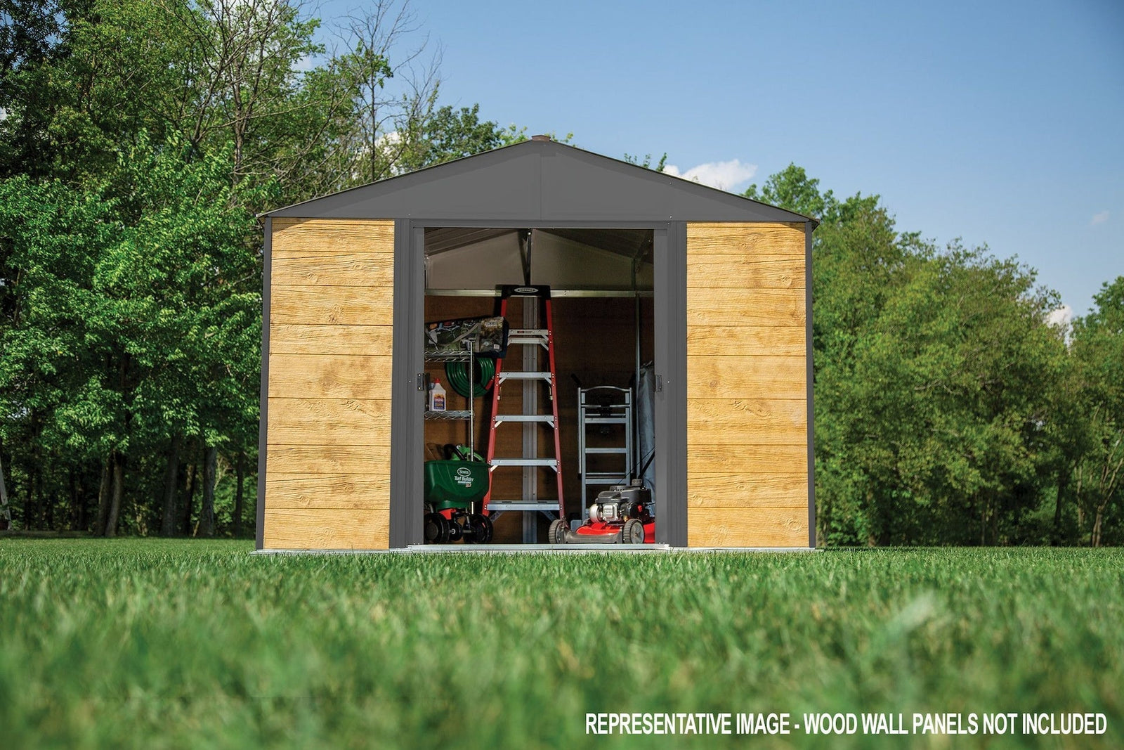 Ironwood Steel Hybrid Shed Kit, Anthracite, 10-ft x 8-ft D1C9 - product image 6