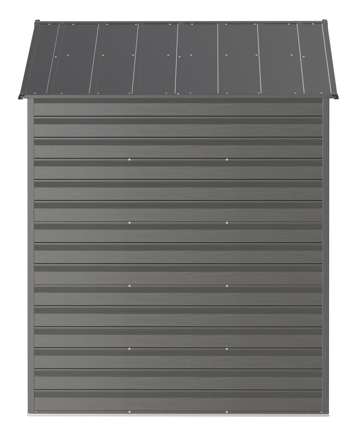 Select Galvanized Steel Storage Shed, Charcoal, 8-ft x 6-ft Q2K5 - product image 6
