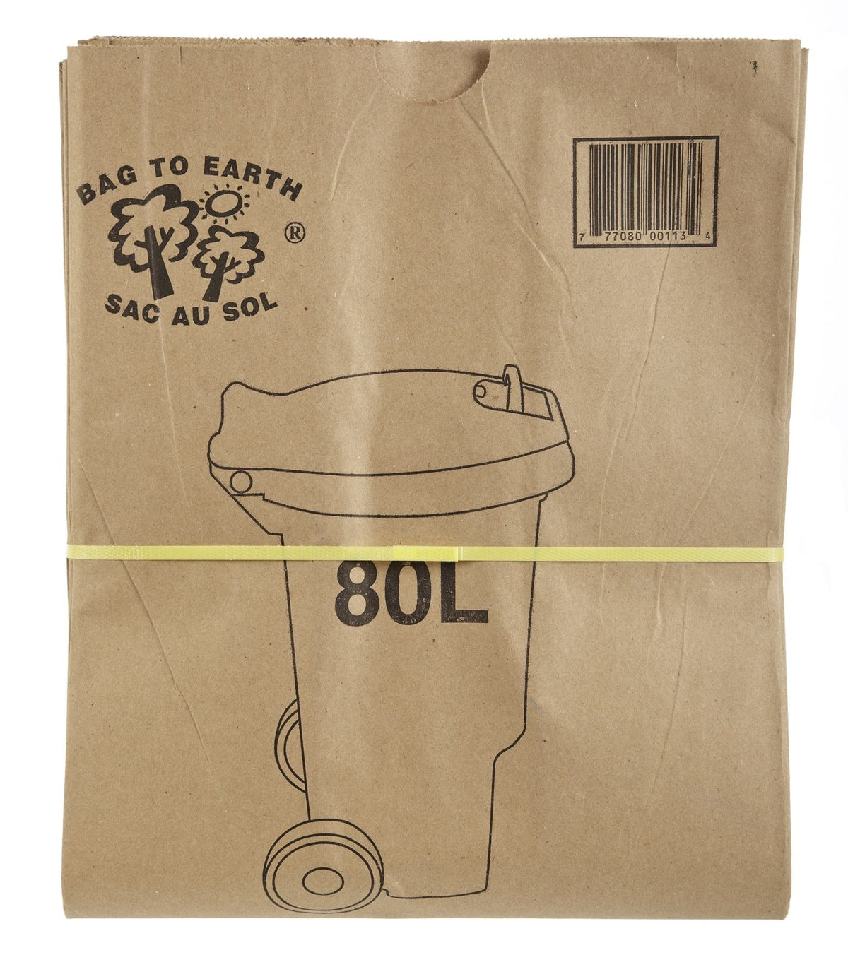 Bag to Earth 2-Ply Compostable and Biodegradable Paper Bin Liner, 10-pk, 80-L Y6I8 - product image 1