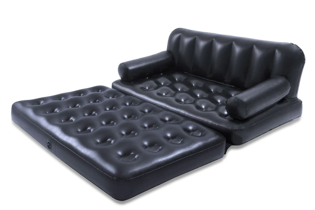 5-in-1 Inflatable Multi-Functional Sofa Air Couch, Double, Navy Y9W1 - product image 1