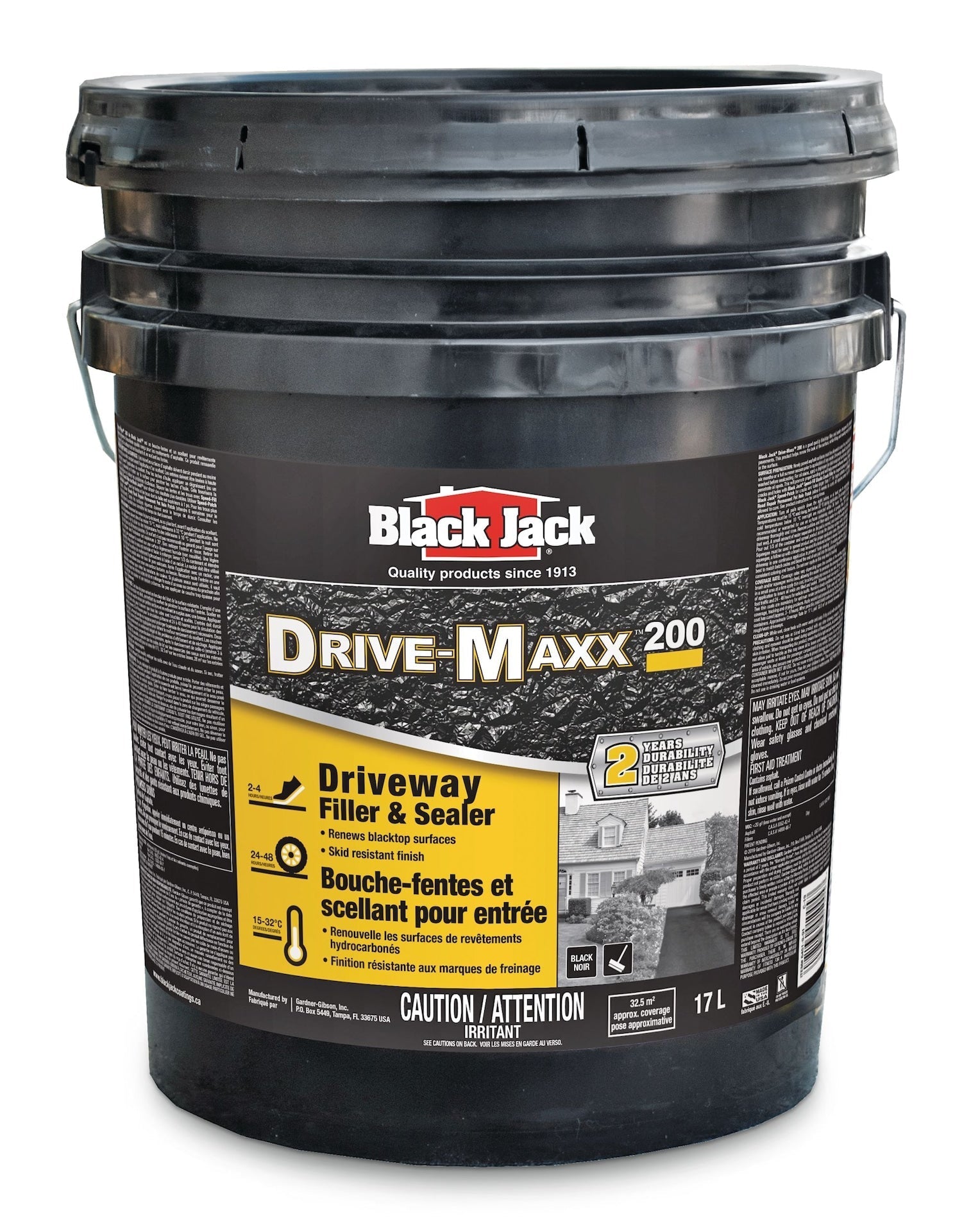 Black Jack Drive-Maxx 200 2-Year Asphalt Driveway Filler & Sealer, 32.5 sq. m Coverage, 17-L H2X9 - product image 1
