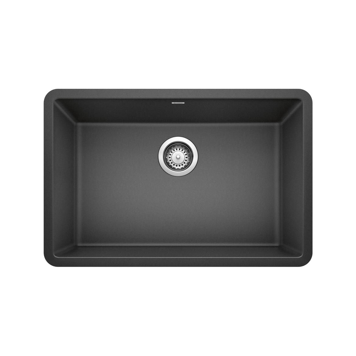 Precis SILGRANIT 27-in Single Bowl Undermount Kitchen Sink, Anthracite F8J1 - product image 1