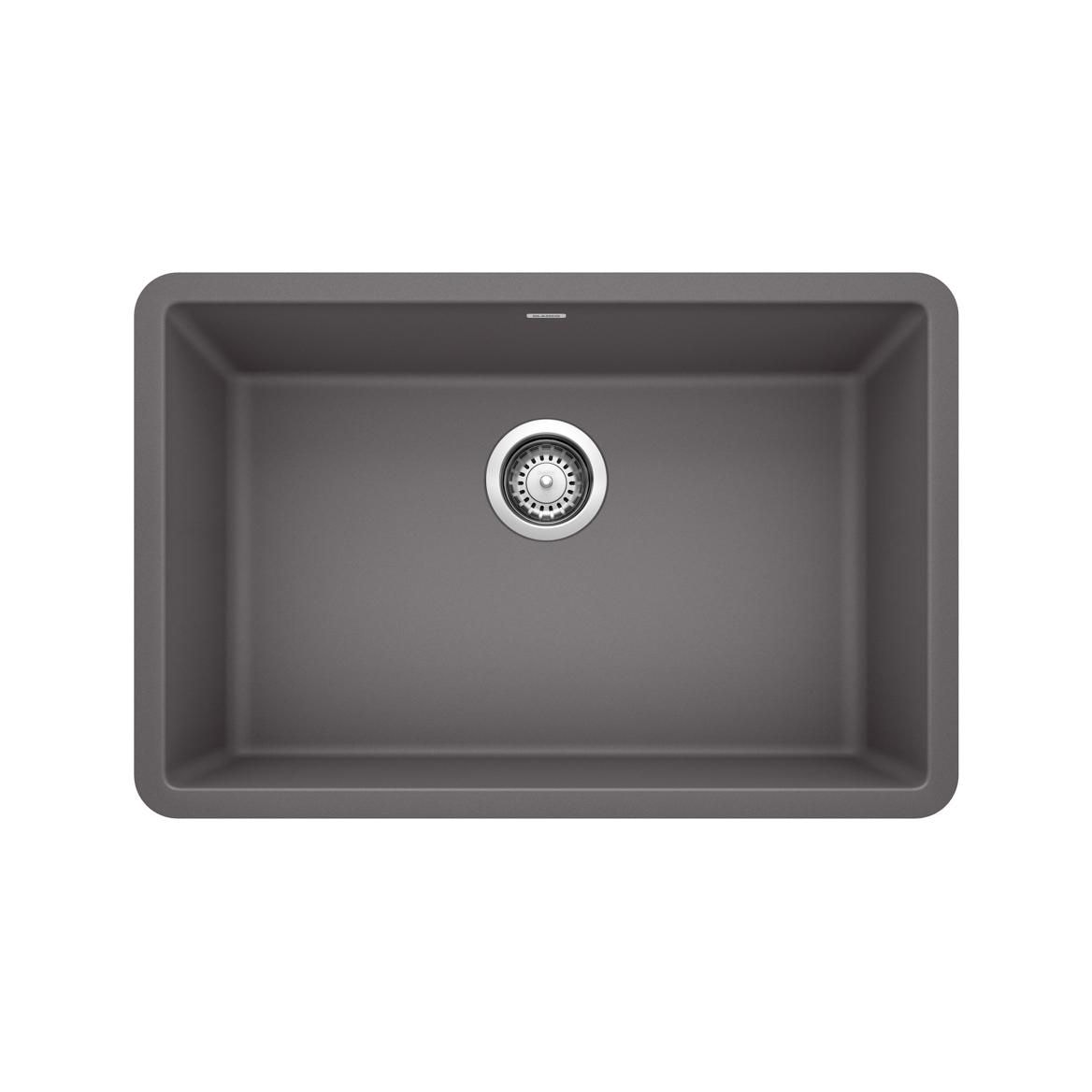 Precis SILGRANIT 27-in Single Bowl Undermount Kitchen Sink, Cinder V8G9 - product image 1