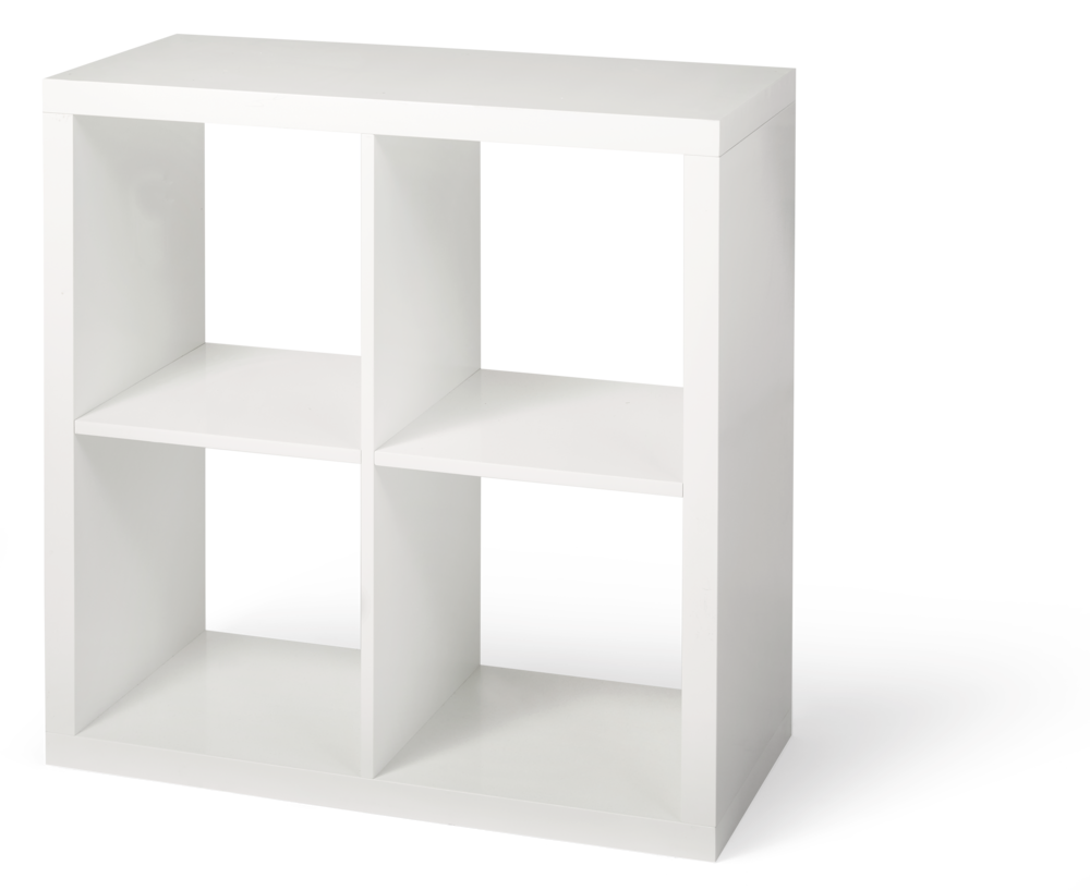 Invermere 4-Cube Storage Organizer, Bookcase/Bookshelf, White I9J1 - product image 1