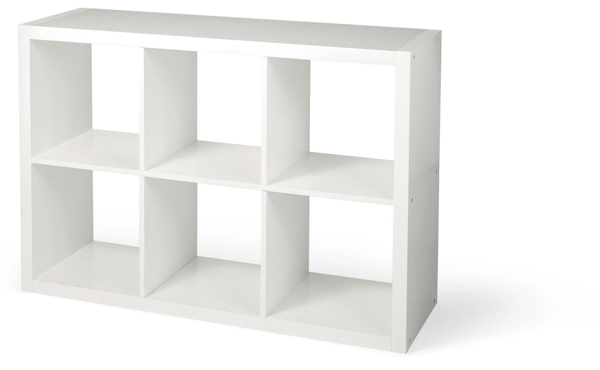 Invermere 6-Cube Storage Organizer, Bookcase/Bookshelf, White P1R4 - product image 1