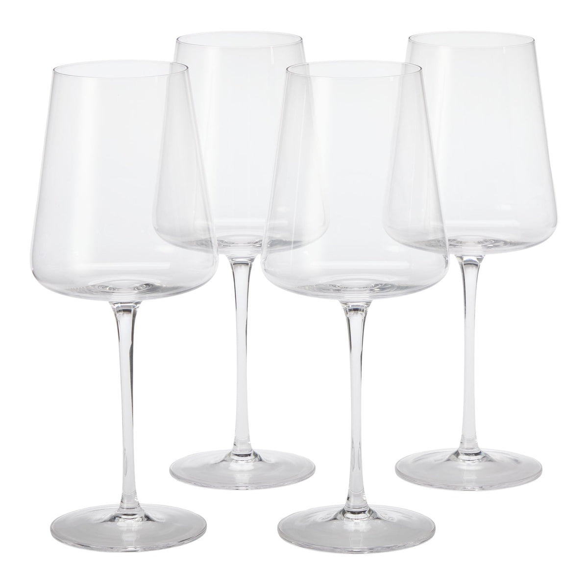 Modern Lead-Free Stemmed Wine Glass Set, 4-pk V1C1 - product image 1