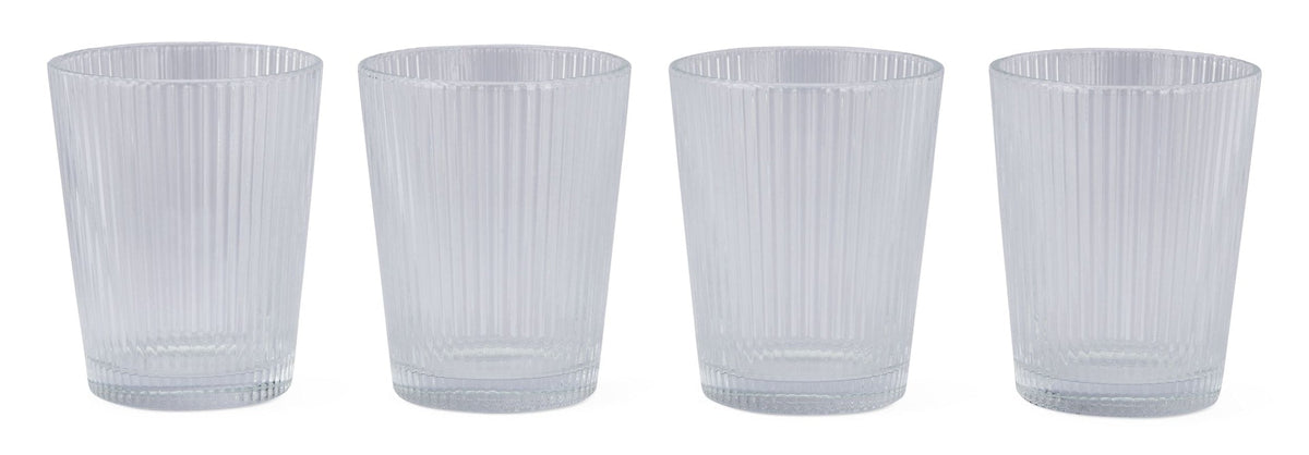 Ribbed DOF Dinner Glass Set, Lead-free, 4-pc A8V4 - product image 3
