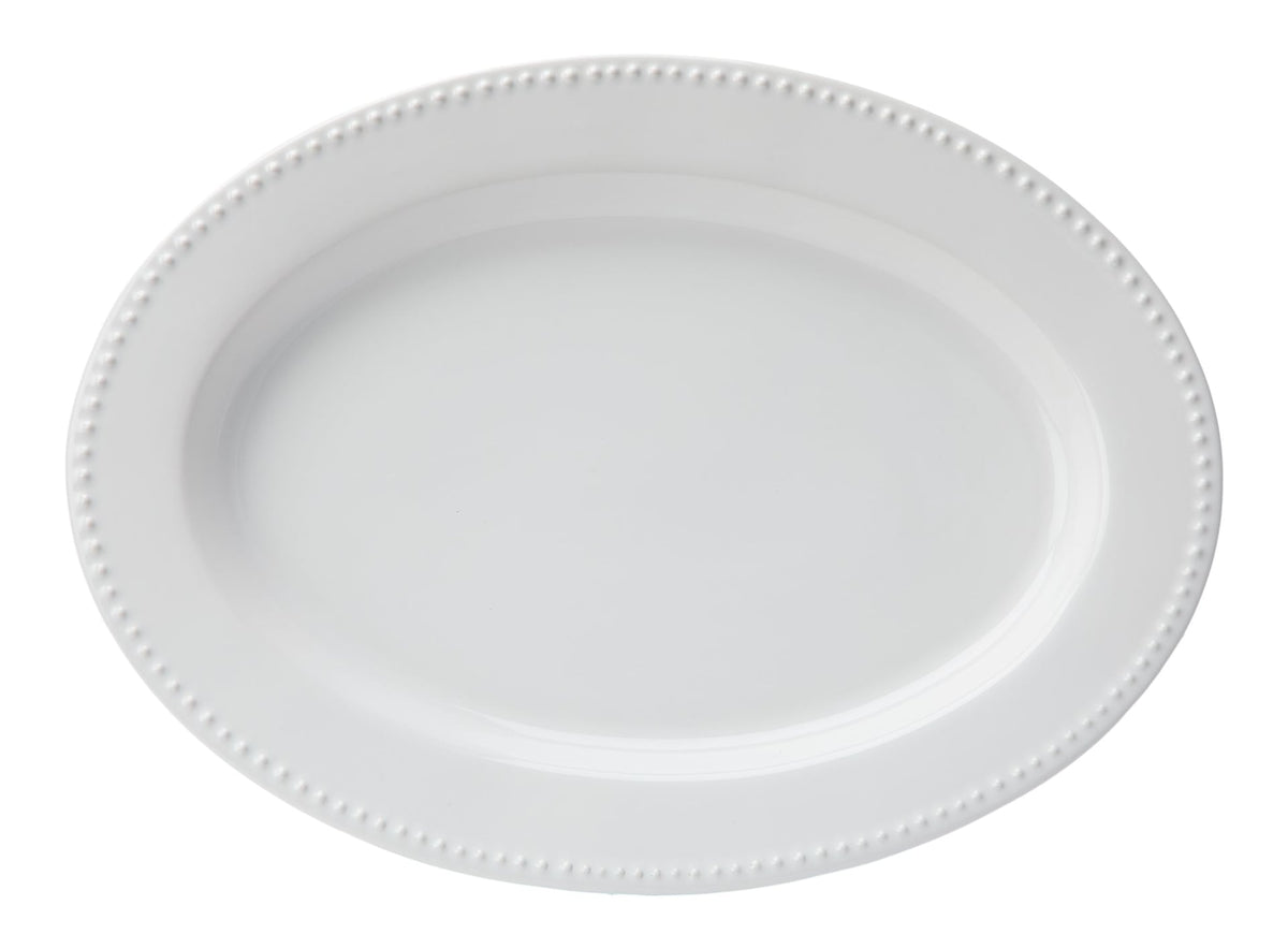Whitworth Oval Stoneware Platter, 11.3-in, White W4R6 - product image 1
