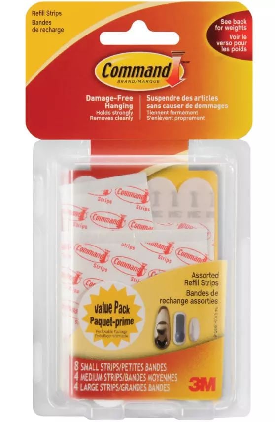 Removable Hook With Replacement Strips, Damage Free Hanging, Reusable U7R2 - product image 1