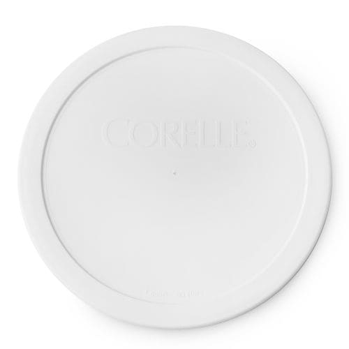 Plastic Round Bowl Lid Cover, Fits 28-oz, White W3Z6 - product image 1