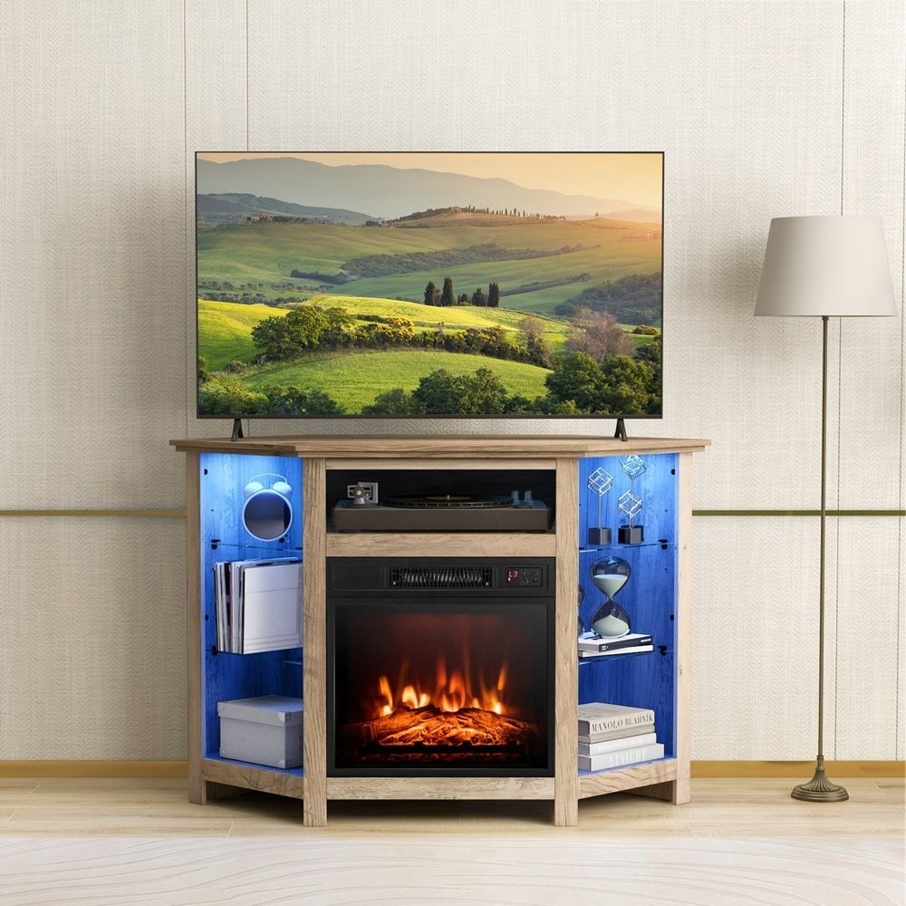 Fireplace TV Stand with Led Lights and 18" R1Q7 - product image 3