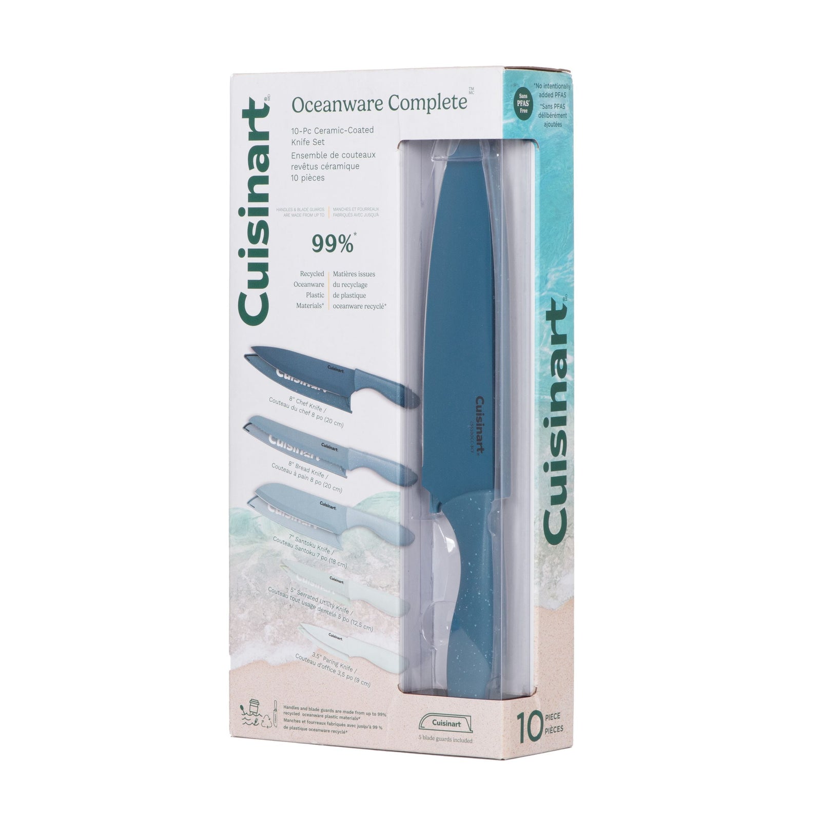 Oceanware Non-Stick Steel Knife Set, 10-pc O4M5 - product image 1