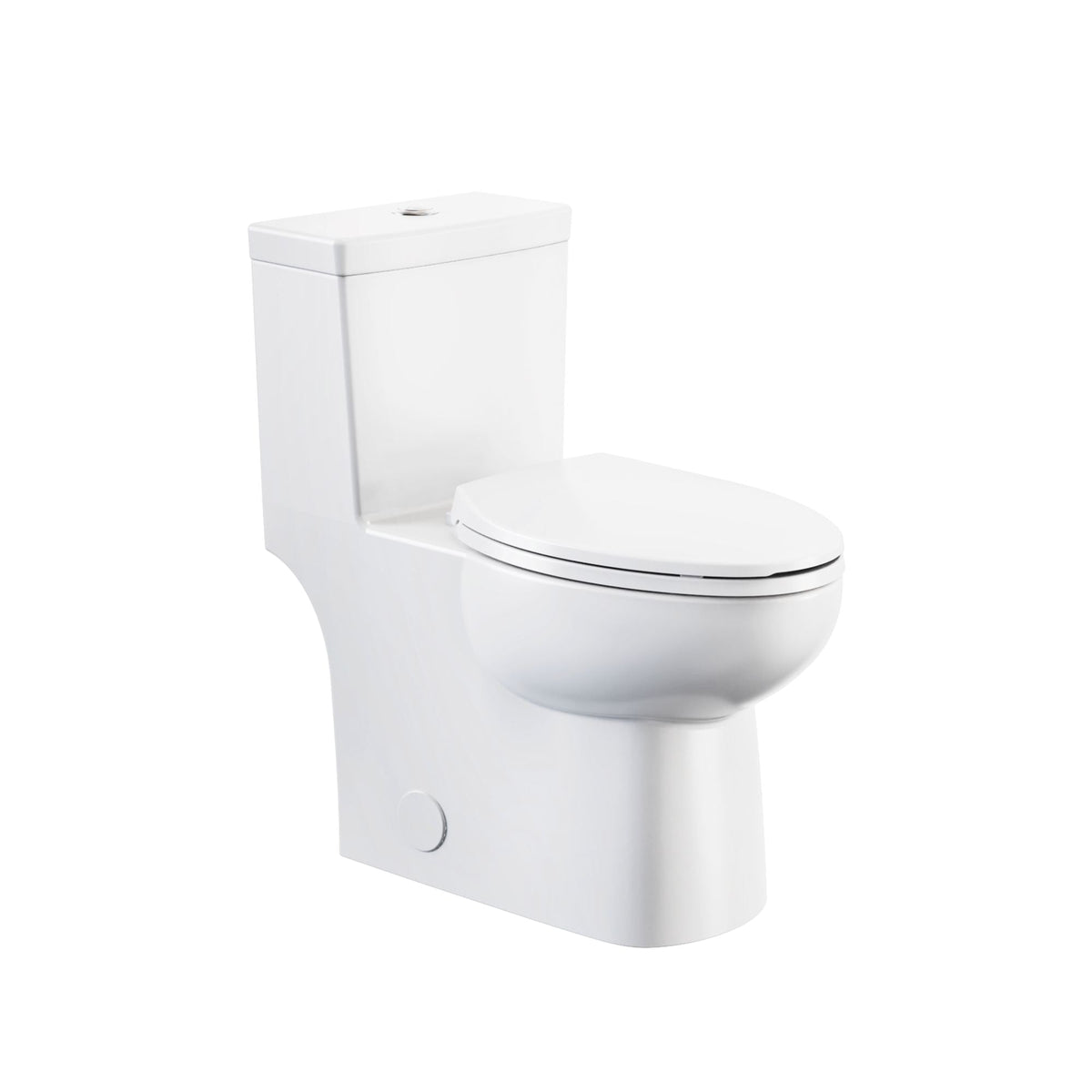 1-Piece Elongated Toilet Bowl with Soft Close, White, 3.8/4.8-L B8C8 - product image 1