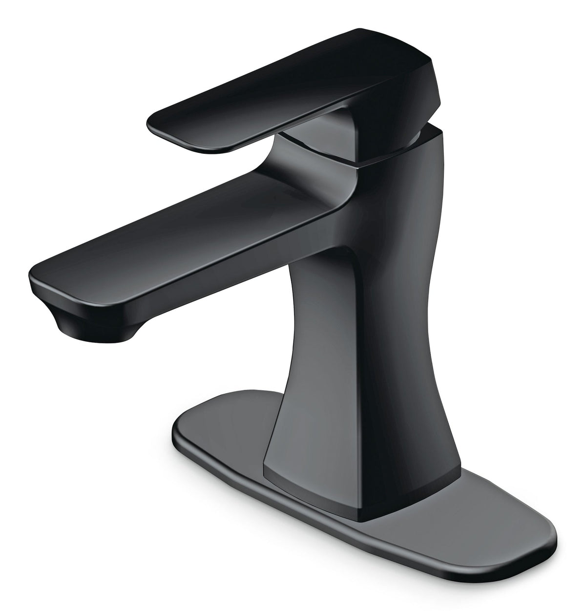 Aztek Single Handle 4-in Centreset Bathroom Sink Faucet with Pop-up Drain, Matte Black I1Q3 - product image 2