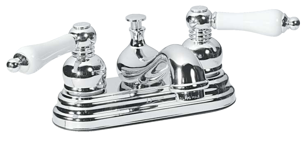 Sheridan Double Handle 4-in Centreset Bathroom Sink Faucet with Pop-Up Drain, Chrome M9P4 - product image 2