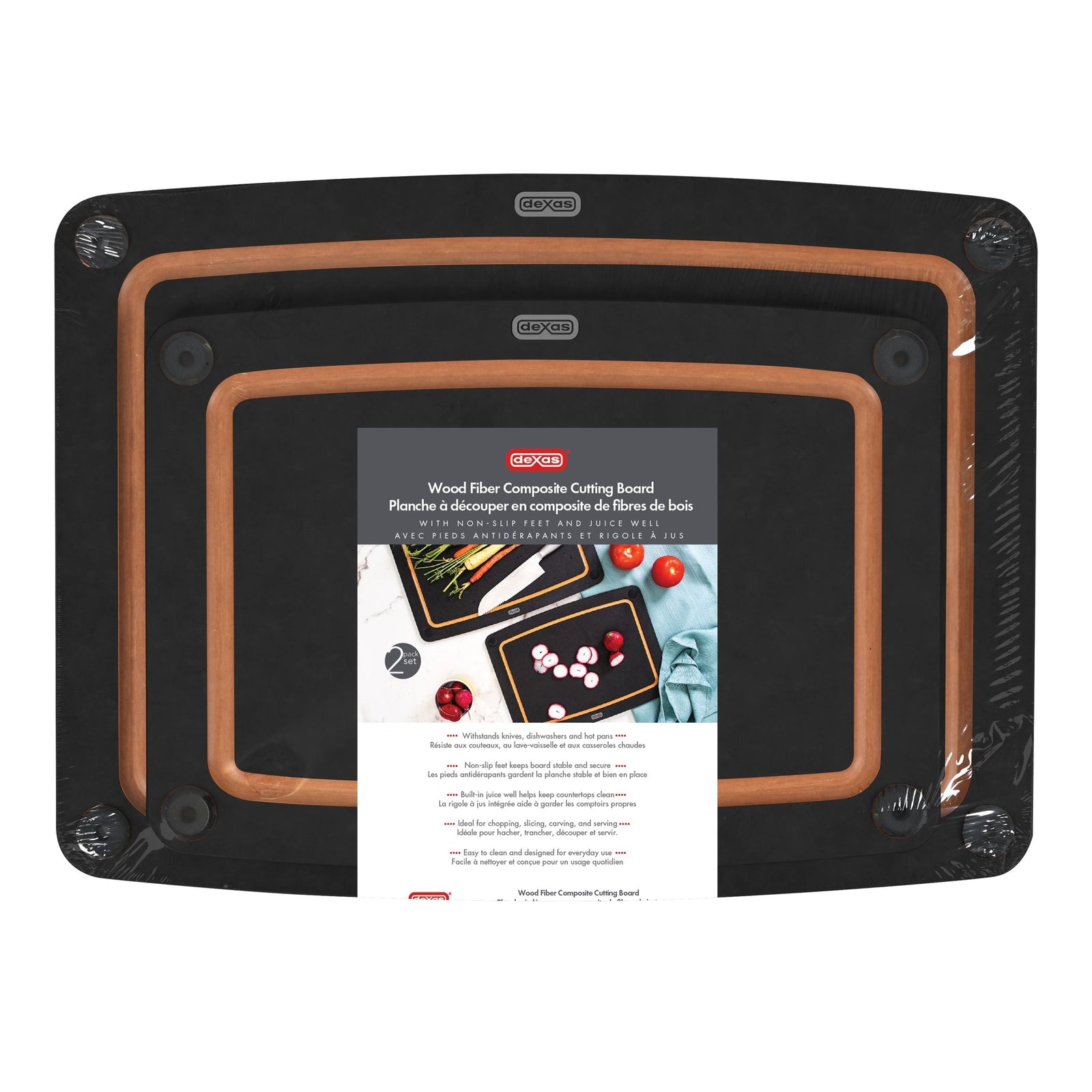 2PC COMPOSITE CUTTING BOARD SET R4O8 - product image 1