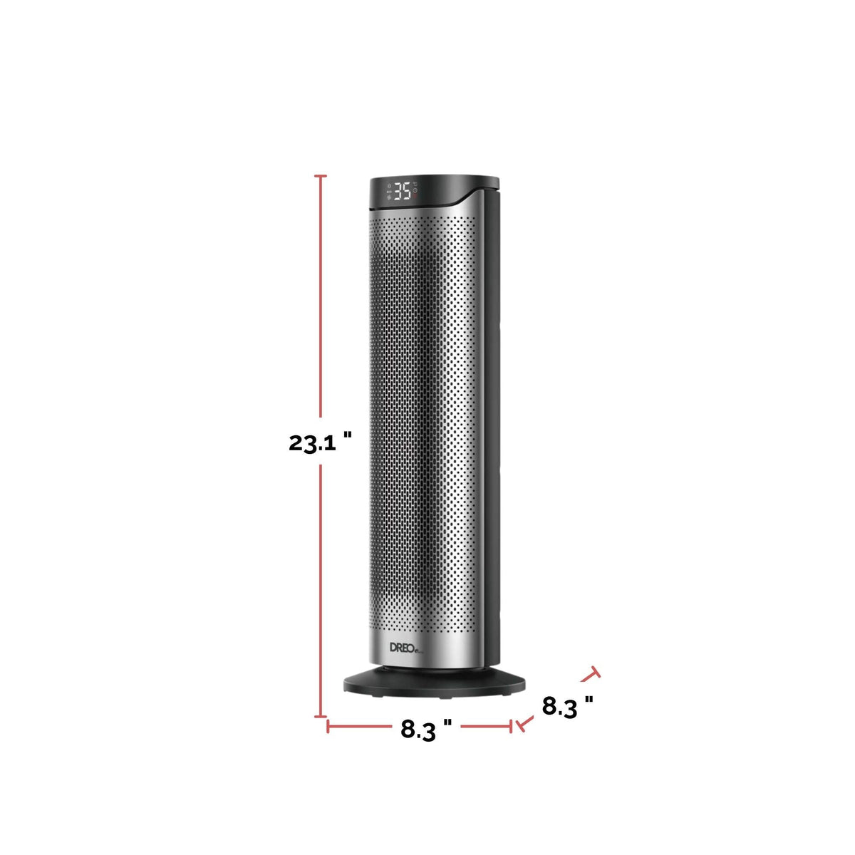 Home 1500W PTC Convection Oscillating Ceramic Electric Tower Heater, 23-in Q4M3 - product image 5