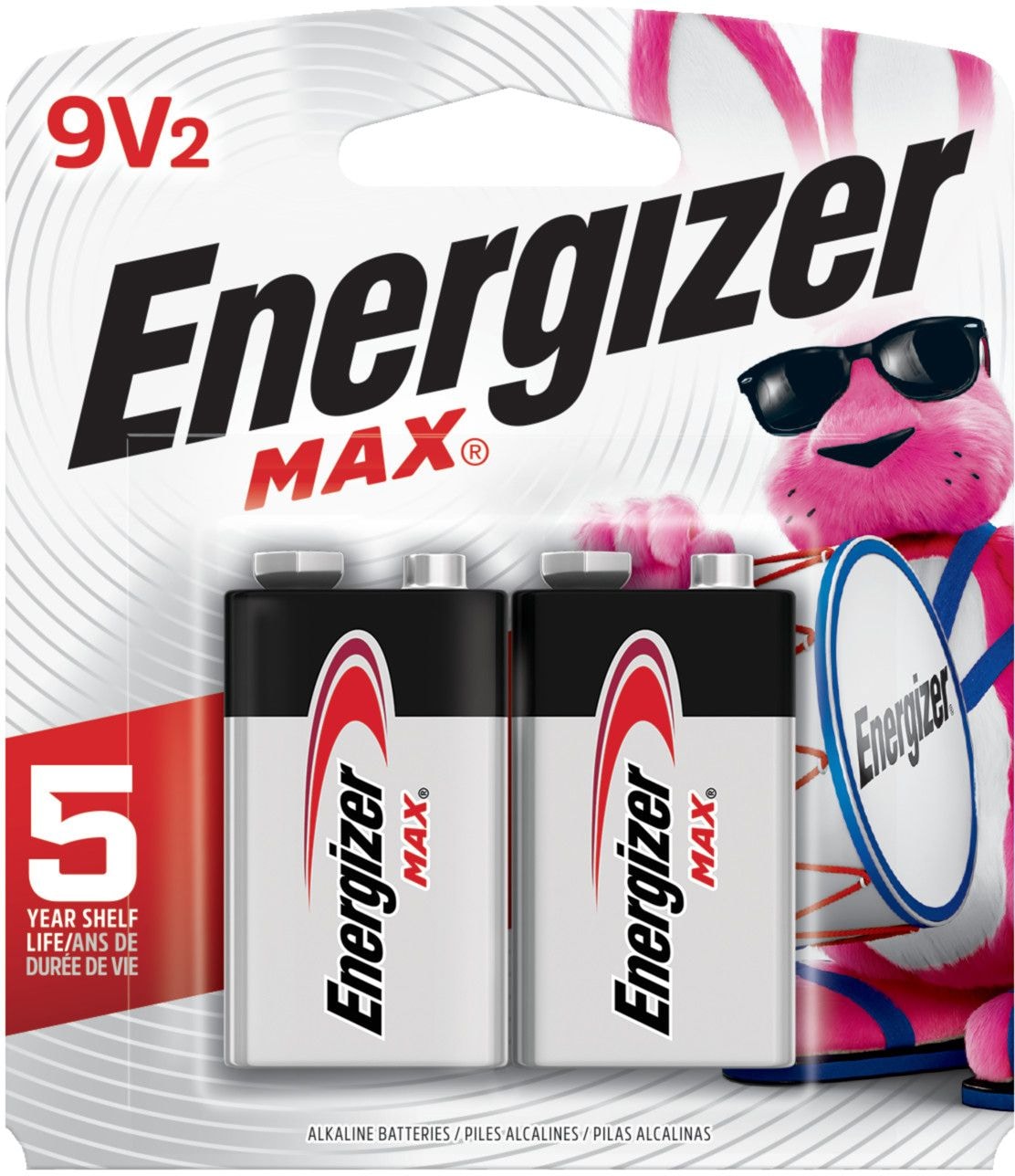 Max 2-pk 9V / 9 Volt Alkaline Batteries, Long Lasting, All Purpose H8G5 - product image 2