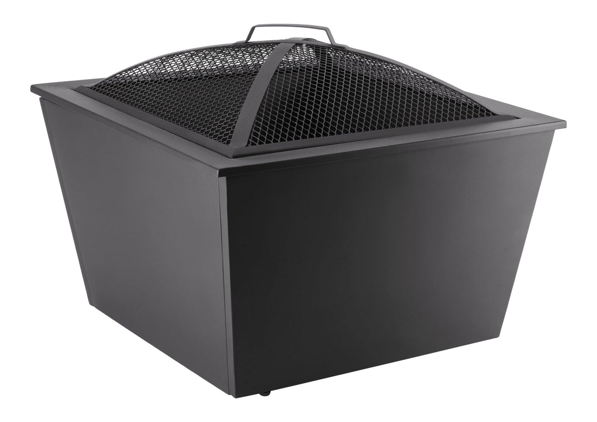 Lyall Square Outdoor Wood Firepit, 20-in, Black D9V6 - product image 3
