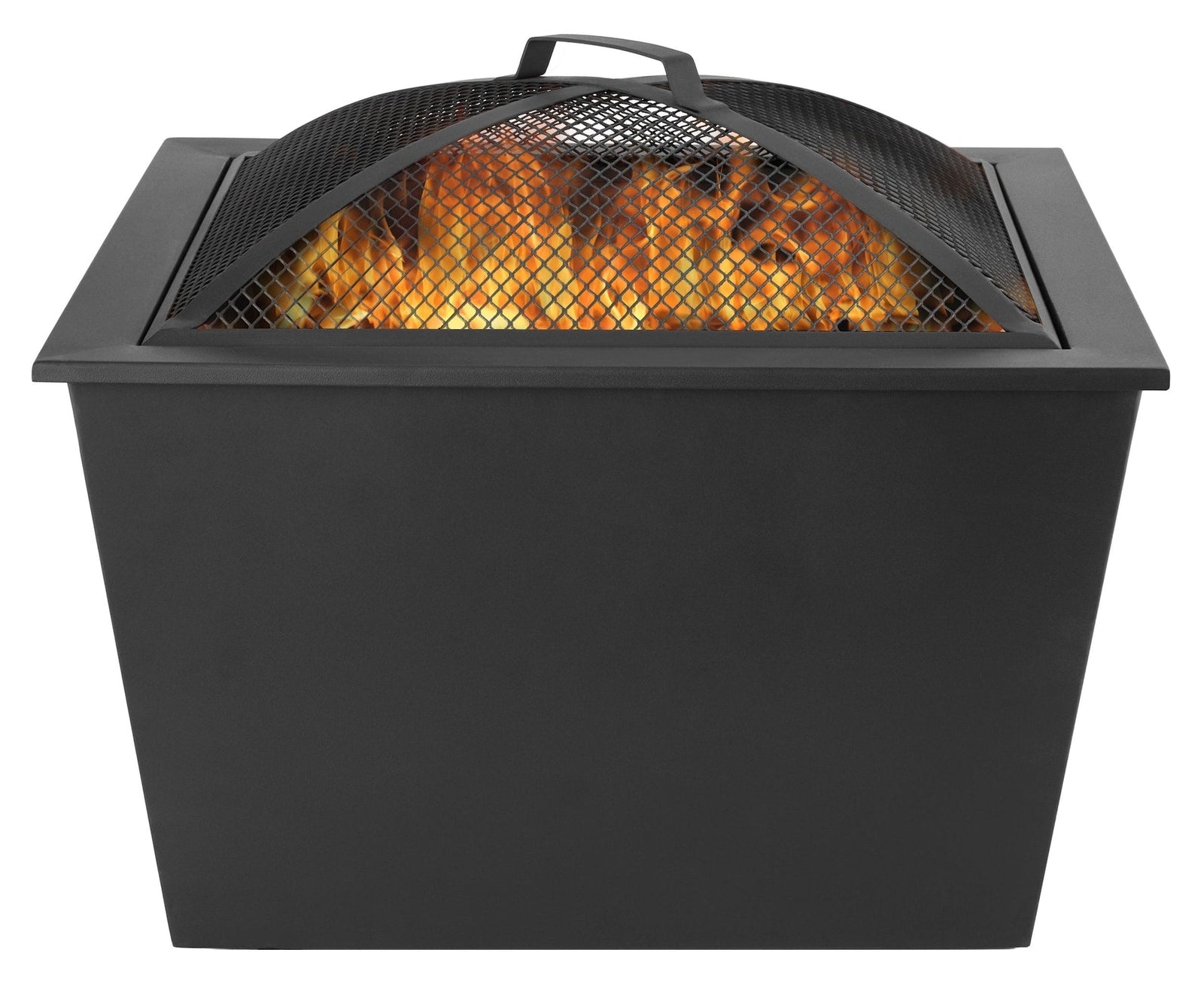 Lyall Square Outdoor Wood Firepit, 20-in, Black D9V6 - product image 5