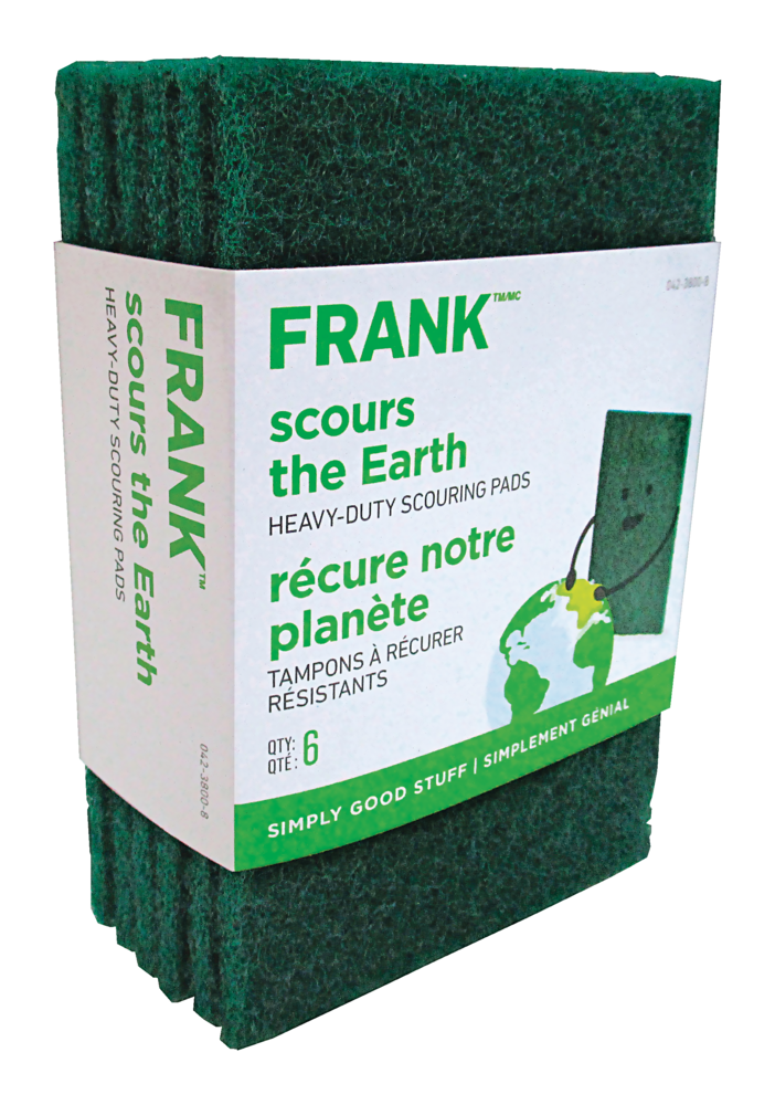 Heavy-Duty Scouring Pads / Scrub Sponges, 6-pk H6C9 - product image 2
