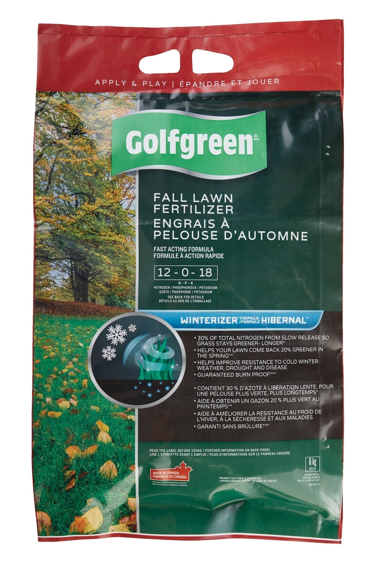 Fall Lawn Fertilizer, 12-0-18, 6-kg X7T4 - product image 2
