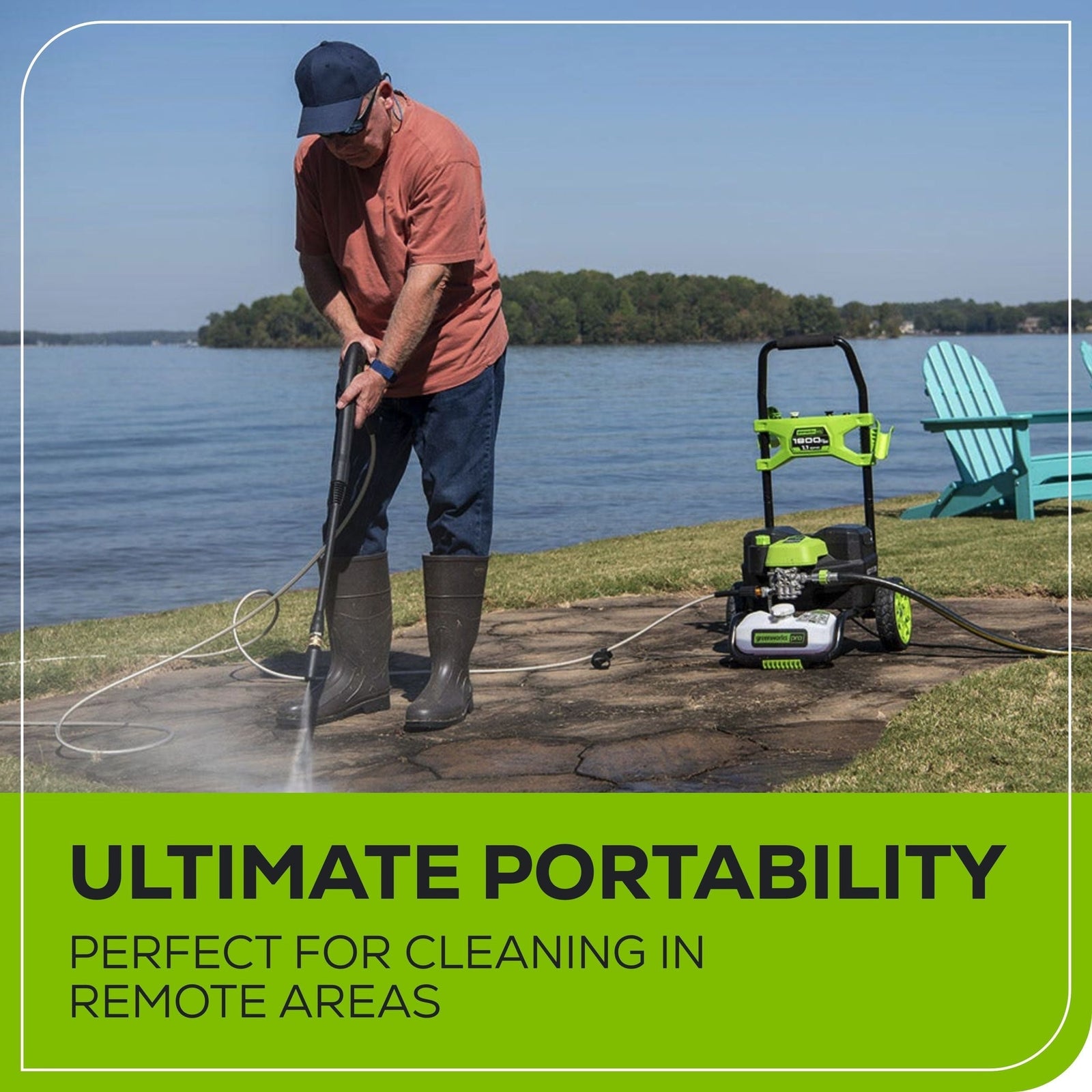 60V 1800PSI 1.2GPM Hybrid AC/DC Pressure Washer, Tool Only B6P1 - product image 6