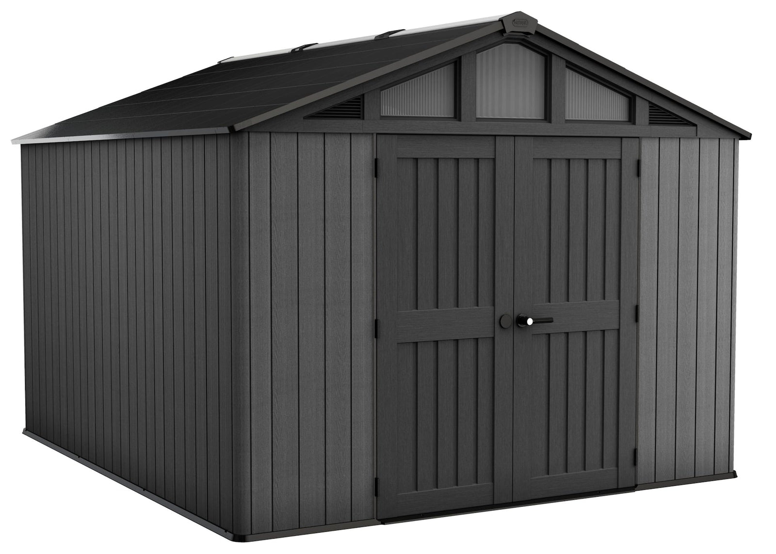 Apex Resin 2-Door Outdoor Storage Shed with Full Length Skylight, Grey, 10-ft x 11.5-ft T5L5 - product image 1