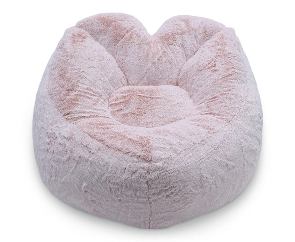 Kids' Plush Pink Heart Chair A7Z8 - product image 1