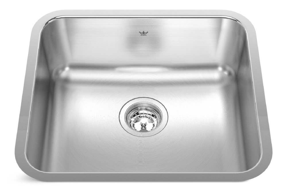 Steel Queen Undermount Single Bowl Kitchen Sink, 19.75-in x 17.75-in x 8-in, Stainless Steel B6O2 - product image 1
