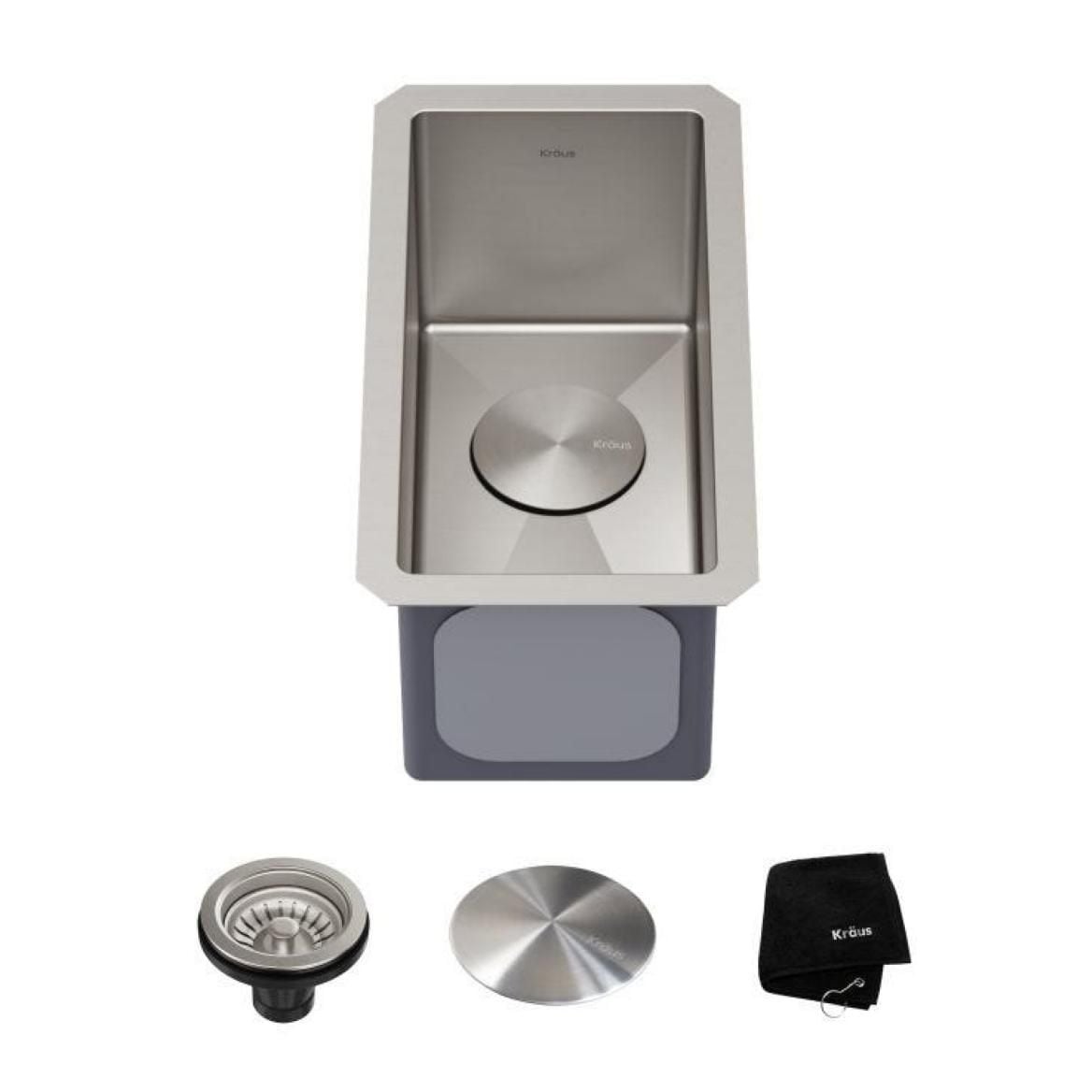 Standart PRO Undermount 16-Gauge Stainless Steel Single Bowl Bar Prep Kitchen Sink, 10-in H1X6 - product image 1