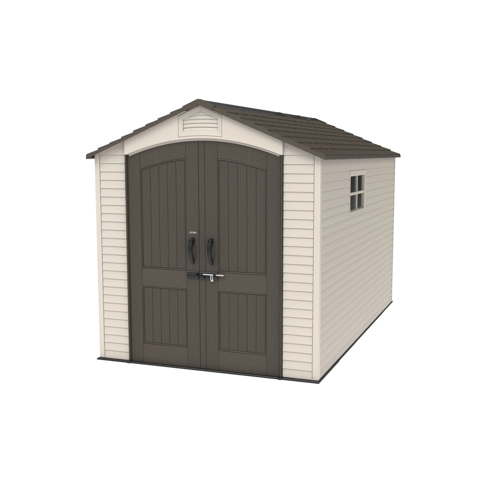 Lockable Steel Shed, Beige, 7 x 12 -ft P7T4 - product image 2