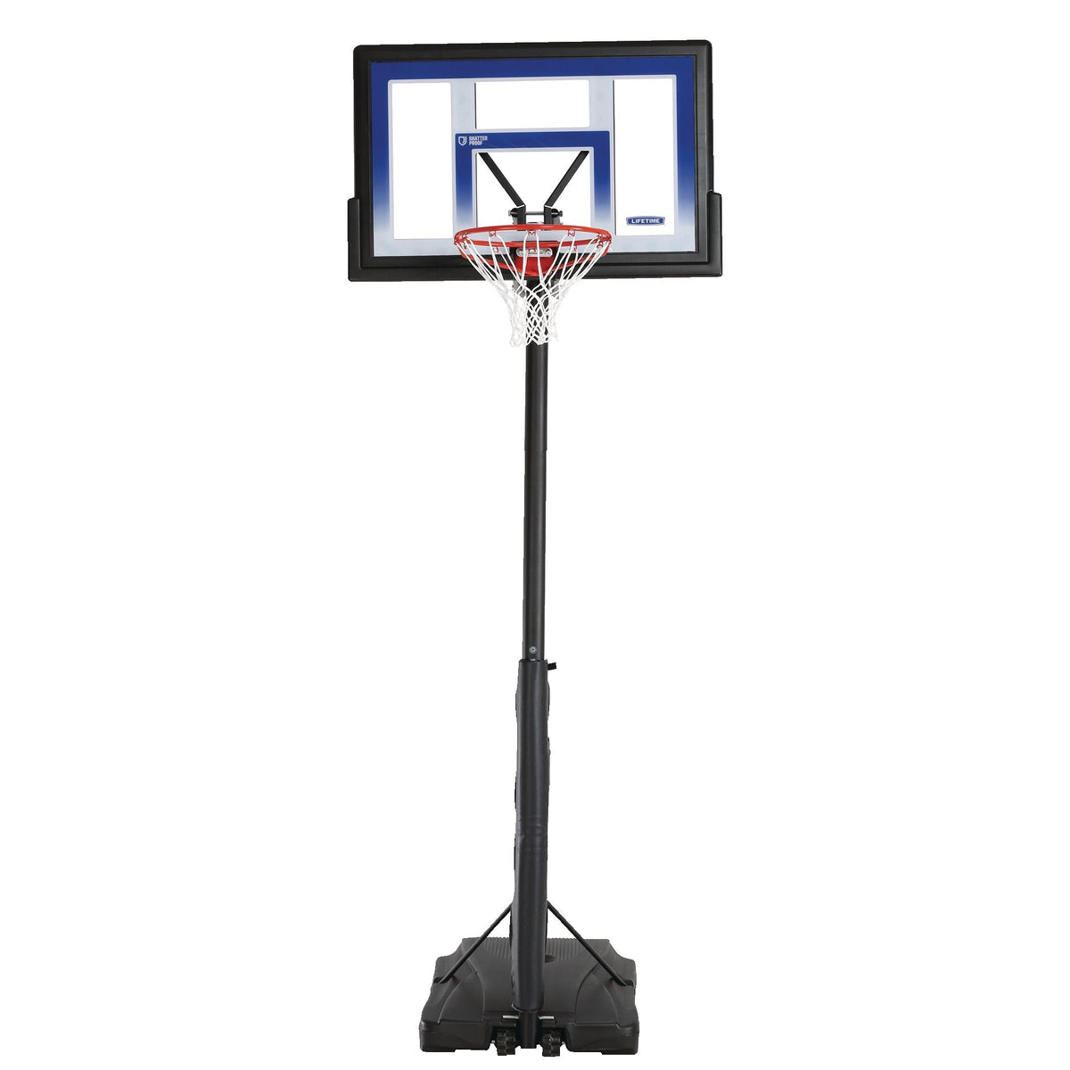 Portable Adjustable Basketball Backboard, Hoop & Net System, 48-in F6Z6 - product image 2