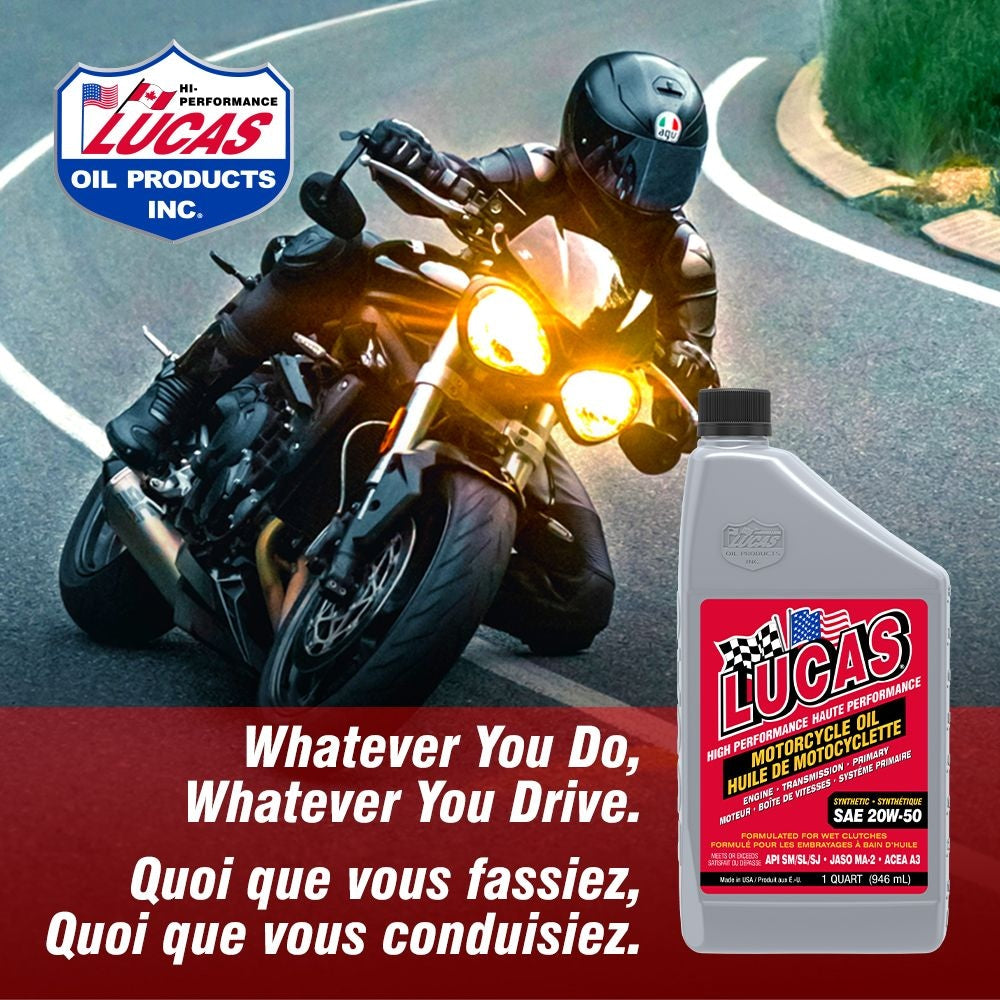 Oil High Performance Synthetic Motorcycle Oil SAE, 946-mL U7E3 - product image 4