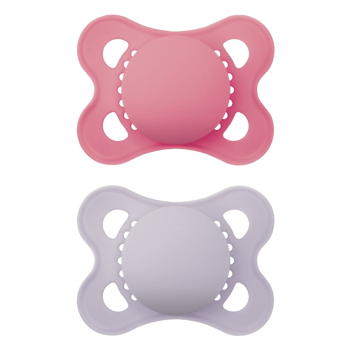 Matte Non-Deco Pacifier, 0-6 Months, Girl, 2-pk C8W6 - product image 1