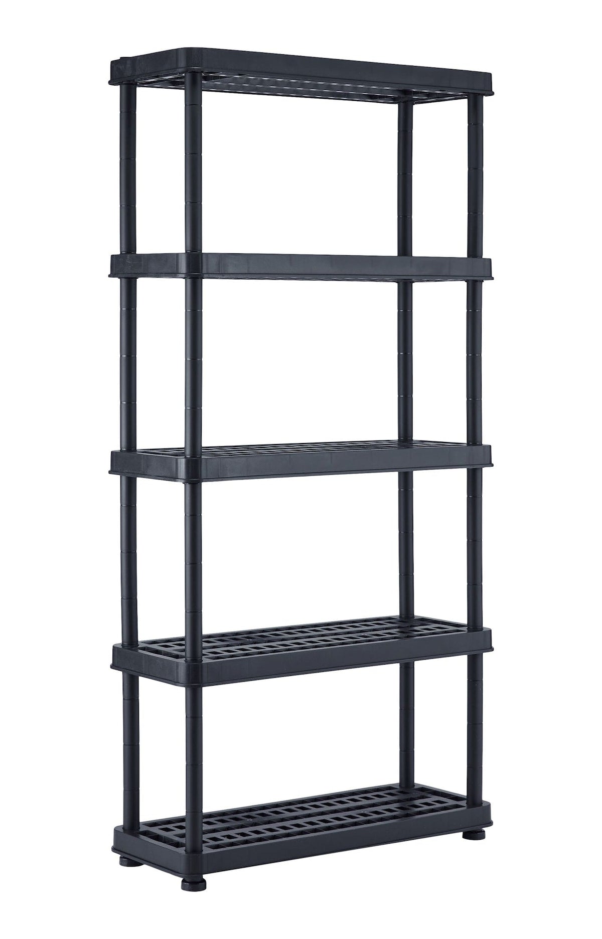Adjustable 5-Shelf Resin/ Plastic Storage Rack/ Shelving Unit, 36 x 14 x 72-in Q6B2 - product image 1